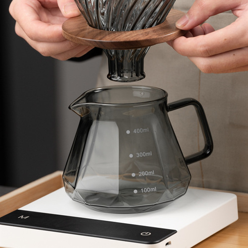 Ye Coffee Obsidian Diamond Hand-brewed Coffee Sharing Pot Filter Cup Cloud Hand-brewed Coffee Pot Set