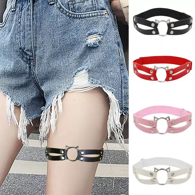 Metal leg strap, polyurethane accessory, Japanese and Korean, Amazon