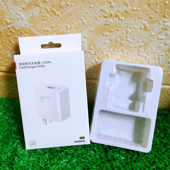 100W super fast charging packaging box is suitable for Huawei 100W charger/data cable/set neutral packaging