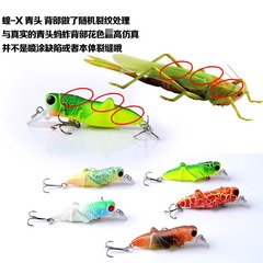 Minnow Grasshopper Locust Lure Bionic Fake Baits Insect Baits Grasshopper Fake Baits Carp Grass Carp Paddlefish Baits