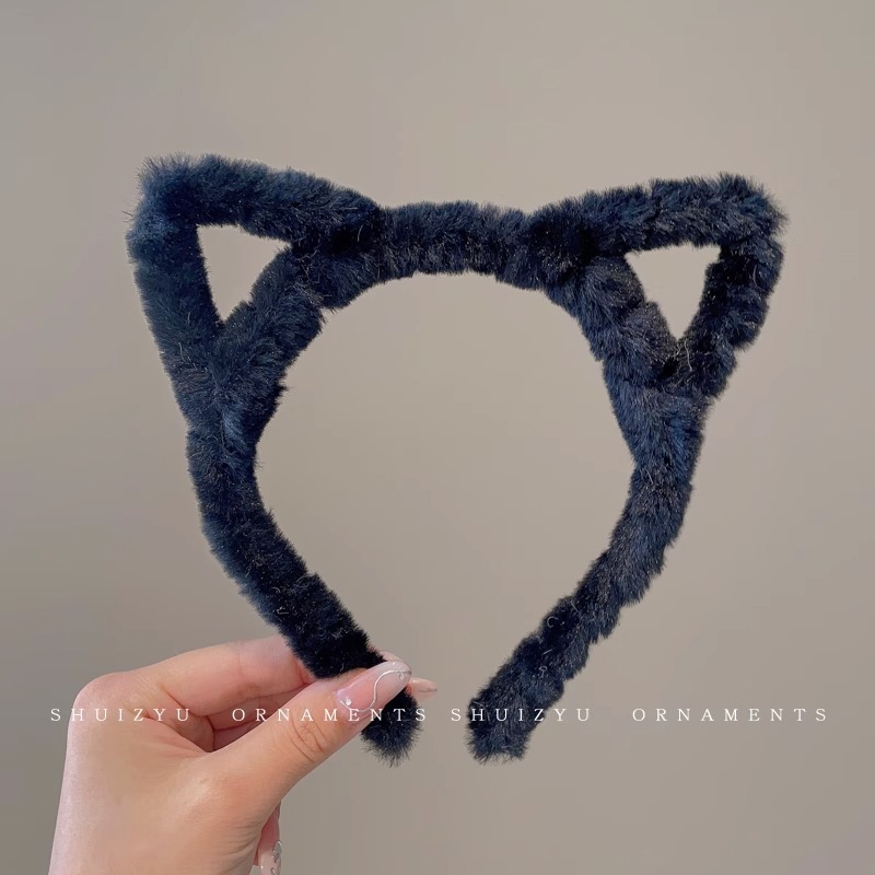 Face Wash diadema especial femenina 2023 nueva diadema femenina antideslizante horquilla de pelo de felpa Paquete de pelo banda de pelo de dibujos animados tocado