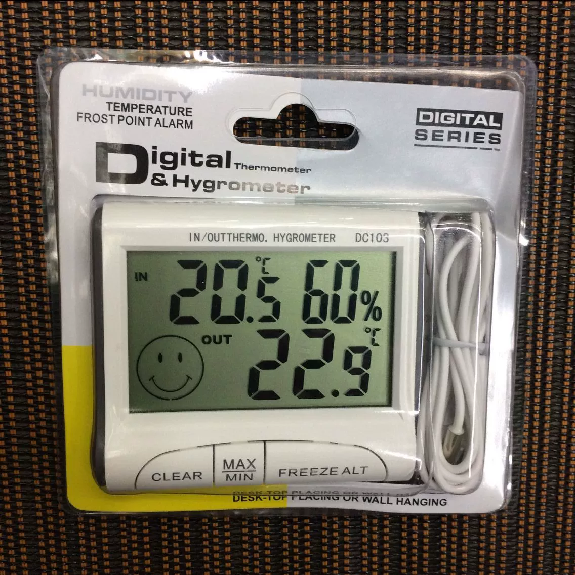 Thermo hygrometer, handheld watch