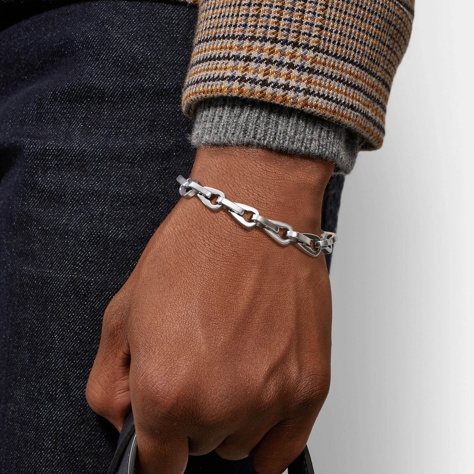 Bracciale cuban a maglia personalizzato in acciaio inossidabile_voghion.com