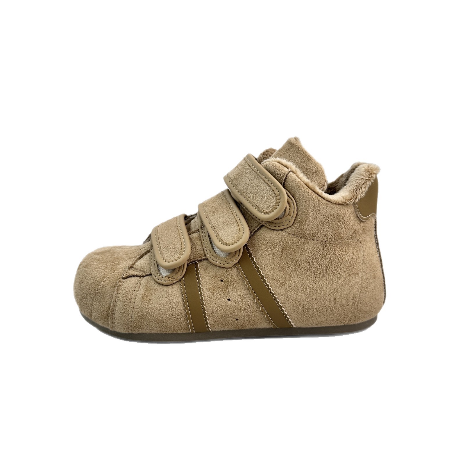 Zapatos de entrenamiento de Velcro de ondas remotas, zapatos de entrenamiento de mujeres feos, capibara, cabeza grande, 2025 zapatos de invierno de moda de vello, zapatos casuales de patina