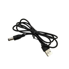 1-meter USB to DC 5.5-2.1mm LED light lamp charging cable with DC male connector for desk lamp USB cord