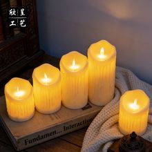 led无焰电子蜡烛遥控音乐会生日婚庆道具仿真蜡烛灯摇摆小夜灯