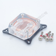 显卡核心冷头52-63mm亚克力面盖黄铜底板电脑显卡散热两孔四孔