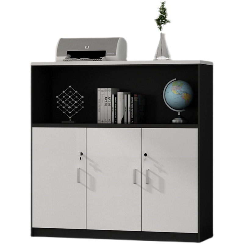 gabinete de oficina blanco gabinete de archivos gabinete bajo gabinete de madera 10 puertas 8 puertas nueve puertas gabinete de té gabinete de almacenamiento fábrica directa
