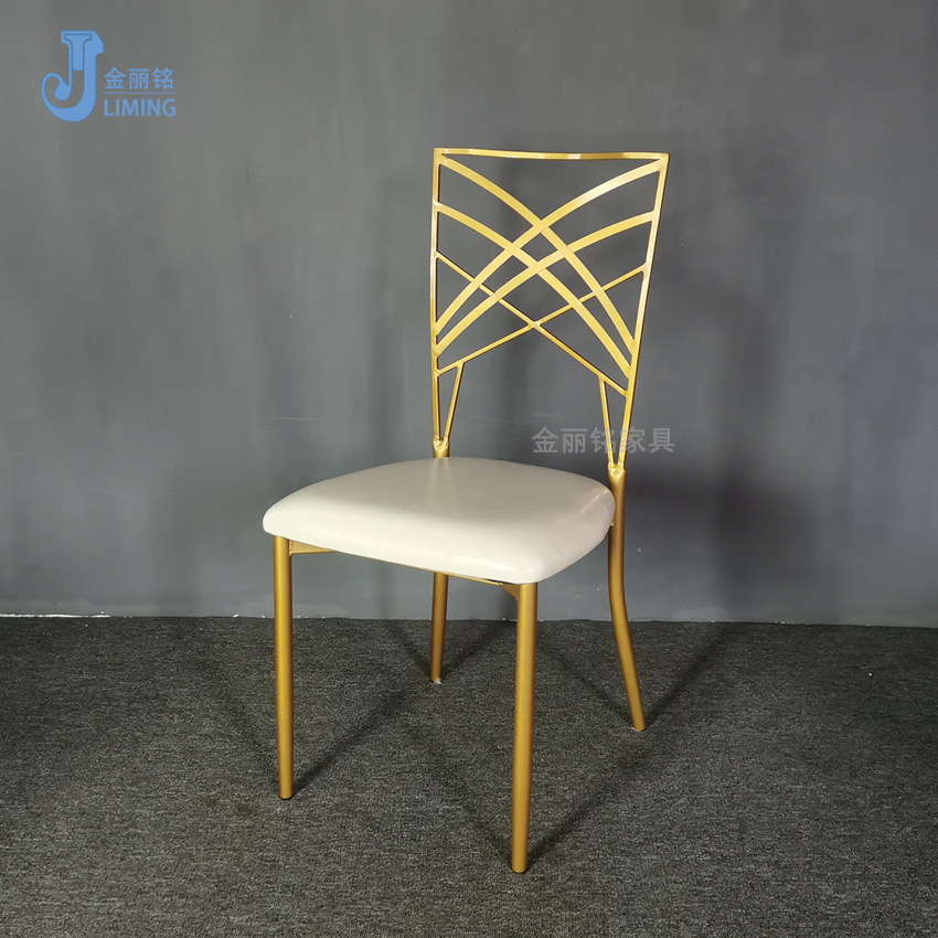 Jinliming fábrica de muebles al por mayor de metal Silla de bambú Silla de hotel Silla de banquete interior al aire libre silla de la boda Europea