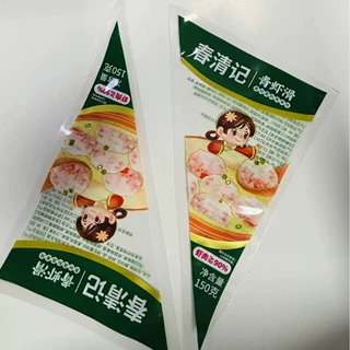 冷冻产品三角虾滑包装袋  耐 -18度冷冻   免费设计款式 袋形
