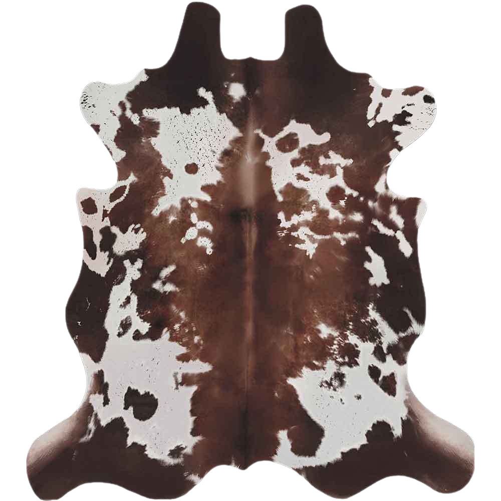 Transfronterizo para alfombra de piel de vaca retrógrada americana, estampado de vaca, sala de estar, dormitorio, estudio, esterilla antideslizante de lujo ligera