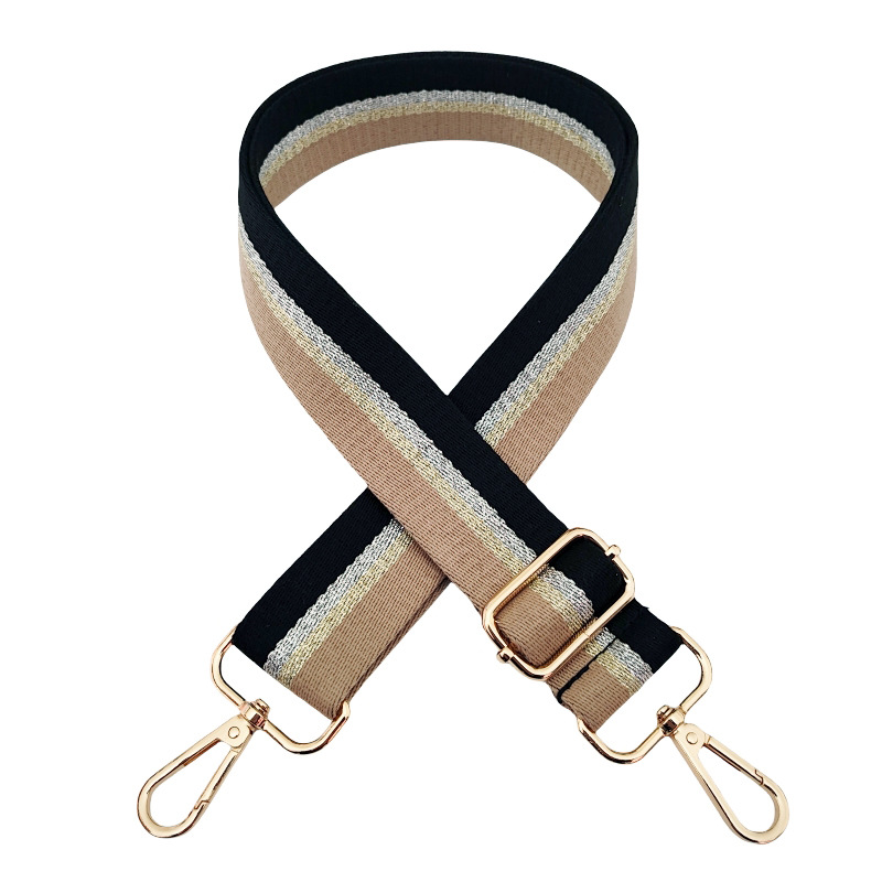 Polyester Cotton Color Block Stripe Bag Strap display picture 7