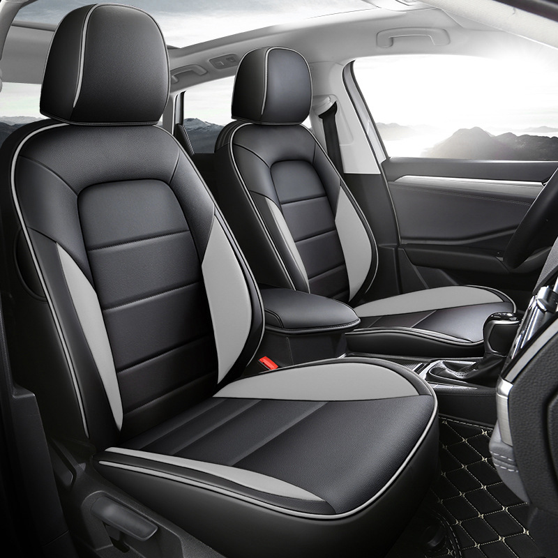 Jetta VS5 special car seat cover four seasons universal full-surround cushion vs5 perforated leather breathable seat cover cushion