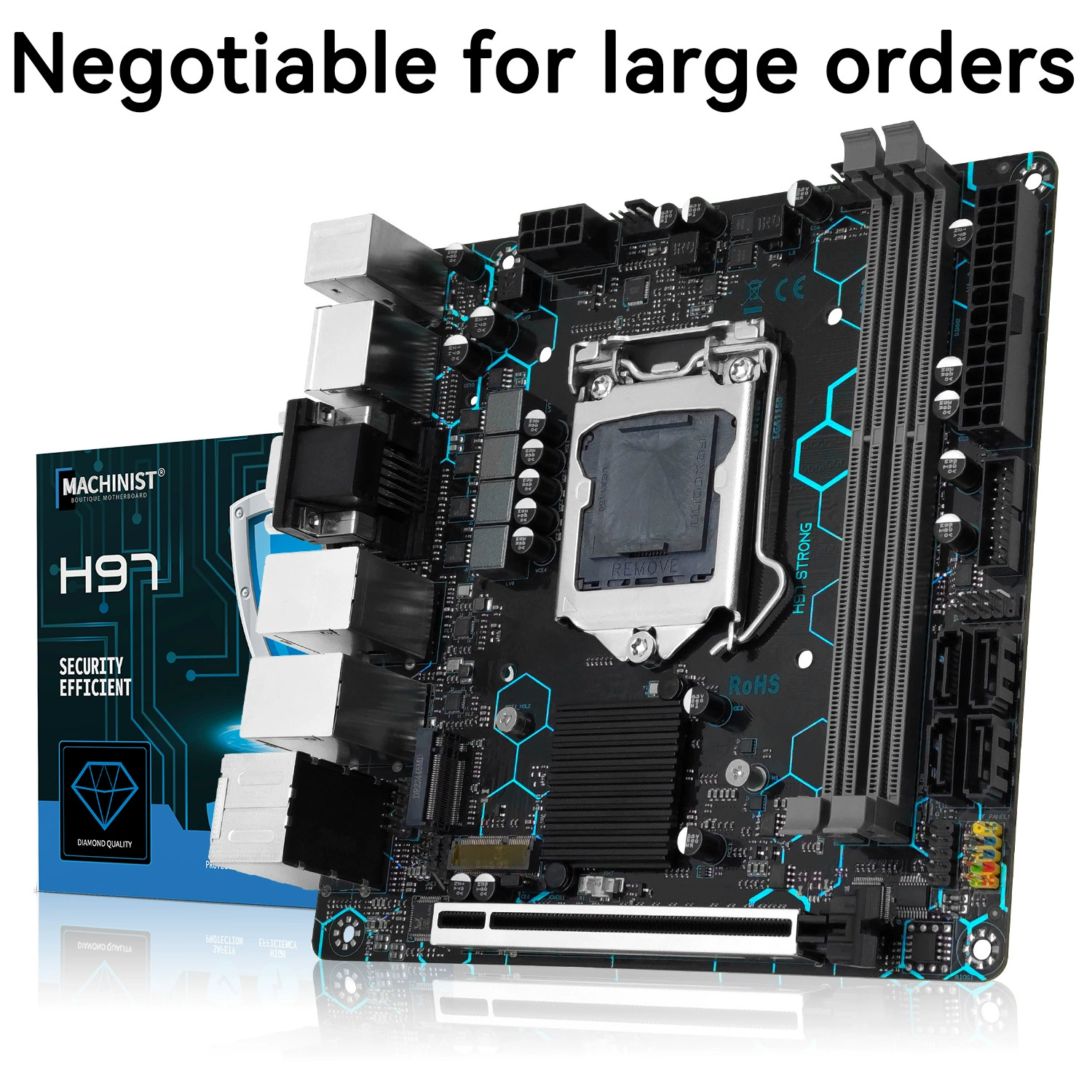 МАШИНИСТ H97 Прочная материнская плата DDR3 MINI-ITX LGA 1150