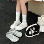 新款平底小众百搭帆布鞋