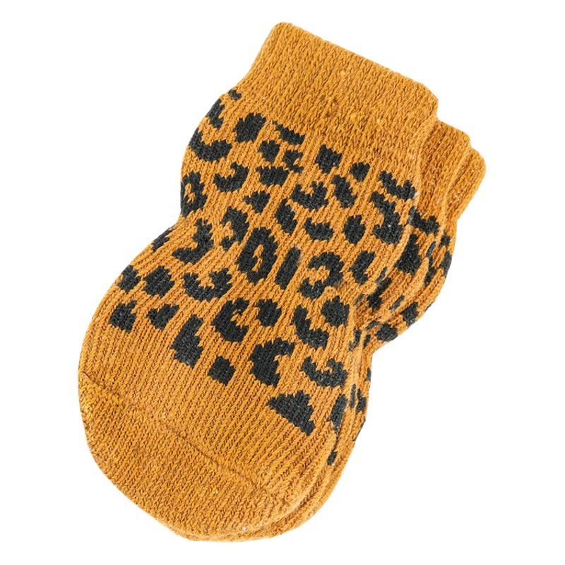 Jane Bo One Pet Pet Носки Внутренние противоскользящие теплые носки для щенков Тедди Би Медведь Подвязки для собак