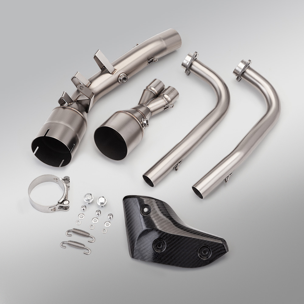 Motorcycle Scooter Tmax530 Tmax560 Full Exhaust Pipe with Dual Oxygen Ports Front Section 2017-2026