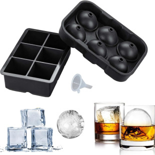 Amazon Hot 4 6 8 15 Square Square Ice Film Household Silicone Ice Cube Ice Cube Mold Wholesale