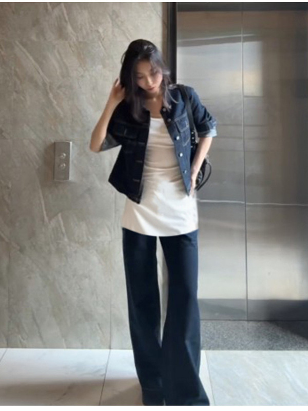 小香风内搭修身打底衫女2025长袖t恤早秋季配鲨鱼裤中长款上衣薄|undefined