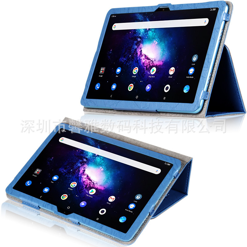 For TCL TAB 10 Gen 2 flat protective case 10.36 leather case PU hand holder pen slot bracket computer case