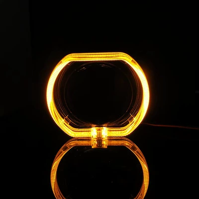 Ön faralar — Dual-Color Light Guide Integrated Lens - yellow-silver-cover-25inch