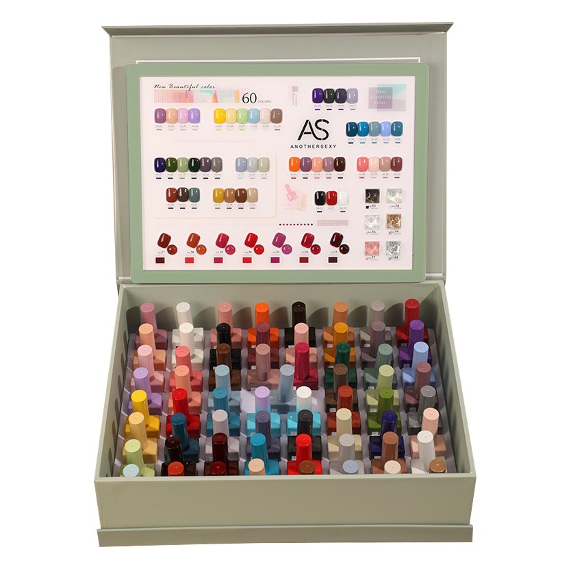 Internet celebridad esmalte de uñas pegamento 2021new traje de verano 60 popular color una botella un color pequeño conjunto para salón de uñas