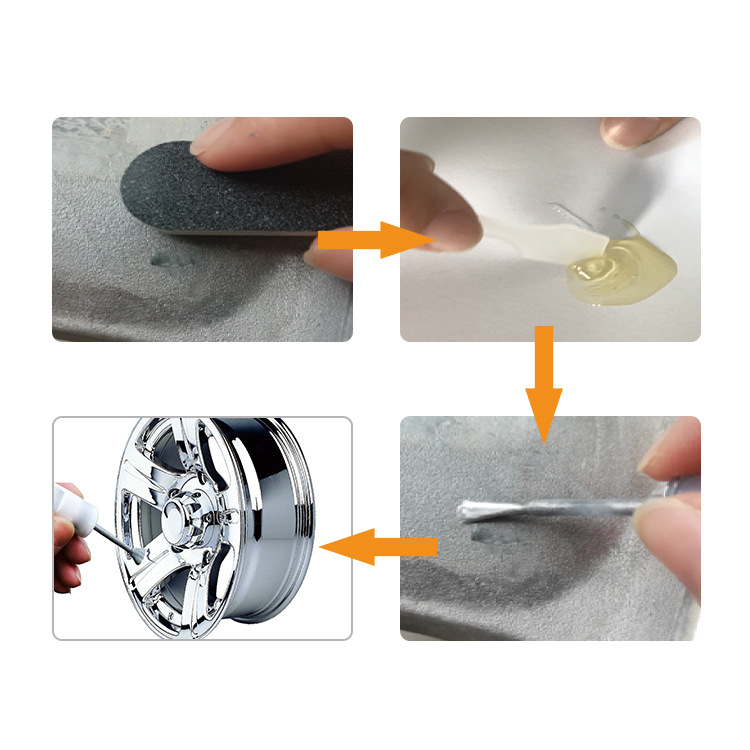 源头工厂汽车轮毂铝合金修复凹划痕补漆喷漆钢圈翻新修补深度刮痕