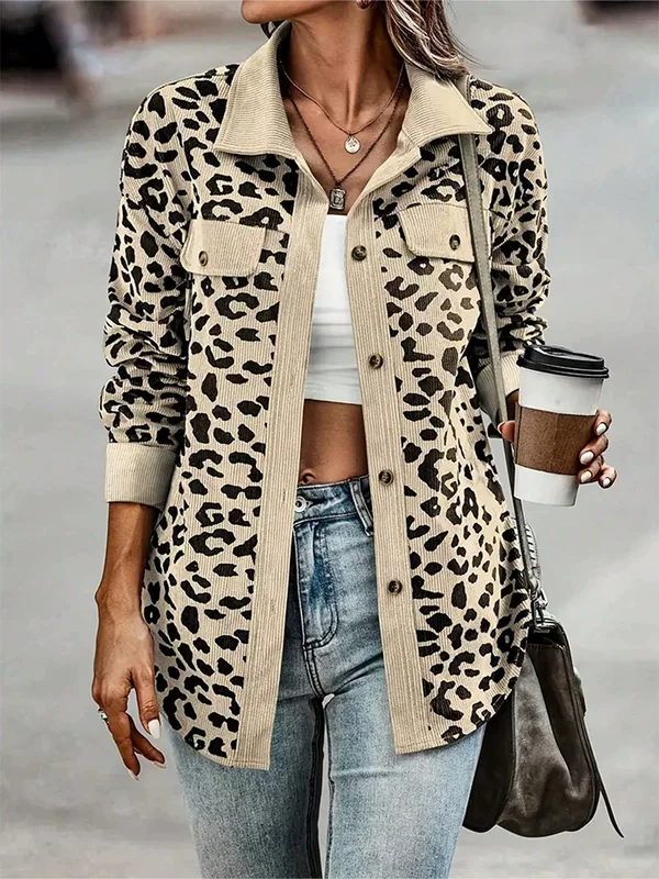 Переходная торговля, модная ретро-вельветовая куртка, осень, длинный рукав, рубашка, Amazon, европейский стиль