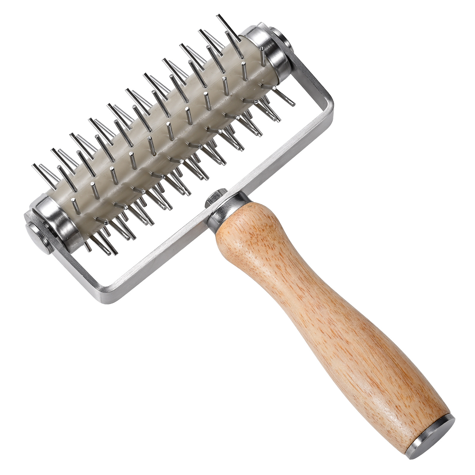 Punzonador de pizza de acero inoxidable Abridor de fideos con rodillo Aguja de perforación de fideos Fabricante de herramientas de perforación de panqueques