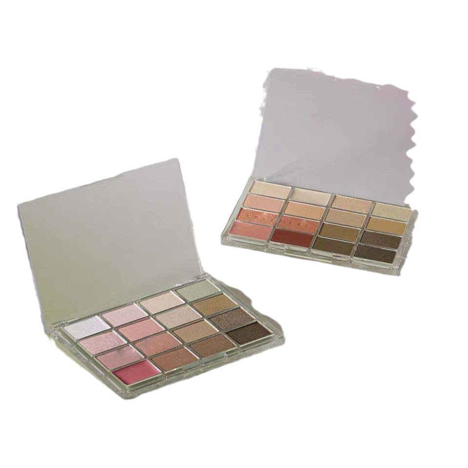 Me encanta la paleta de sombras de ojos de 16 colores, el gusano de seda perlado mate, ilumina el maquillaje diario de color tierra de baja saturación, barato