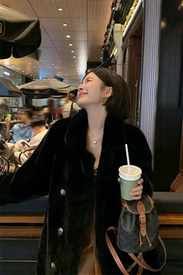 Winter velvet long coat, maxi length, oversize, increased thickness