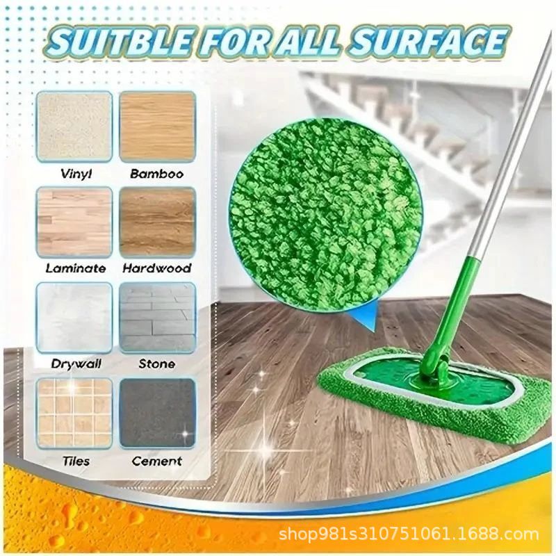 Swiffer Mop Household Mop Replacement Head Washable Reusable Wet and Dry Flat Mop Cover