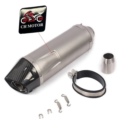 Modified Lv Exhaust Pipe Kawasaki Ninja400 Cbr300 250Kem Rc390 Z900 Zx10R6R Tailpipe (Exhaust pipe) - a-titanium-body-carbon-head-lv-laser-mark