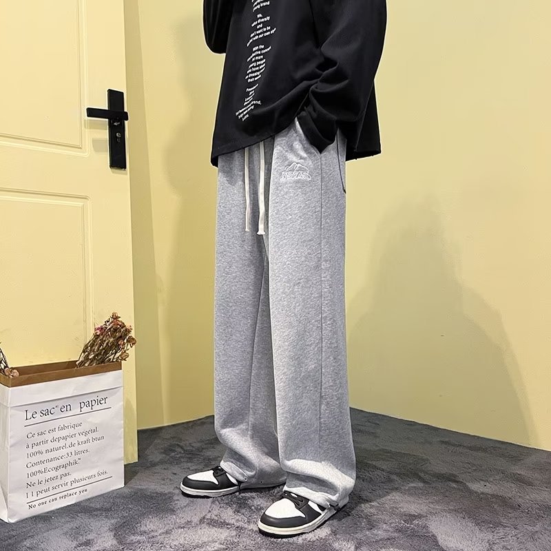 2023 primavera y otoño sueltos pantalones casuales pantalones cortos de los hombres de moda Pantalones rectos nueva llegada para hombres