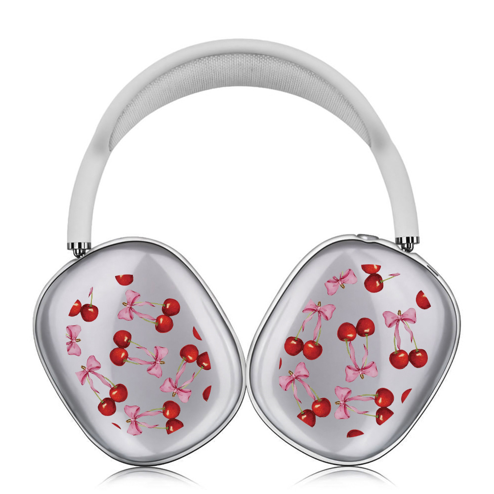 50g Weight iPhone Applicable Brands Headset Protective Sleeve Classification tpu Material Cherry, Bow Knot Pattern Cute Style Tpu Cherry Bow Knot Cute Headset Protective Sleeve Phone Accessories 6