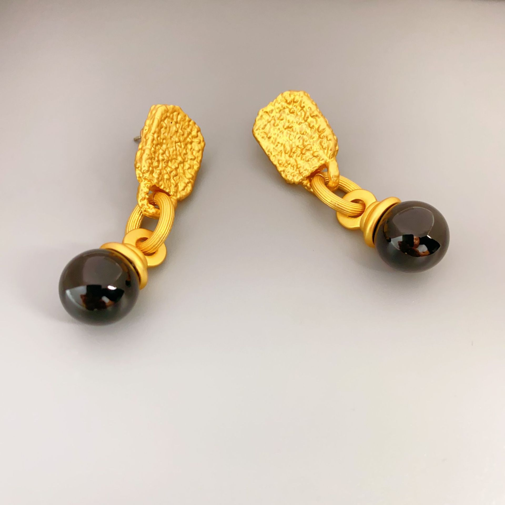 retro fashionable agate stone inlay