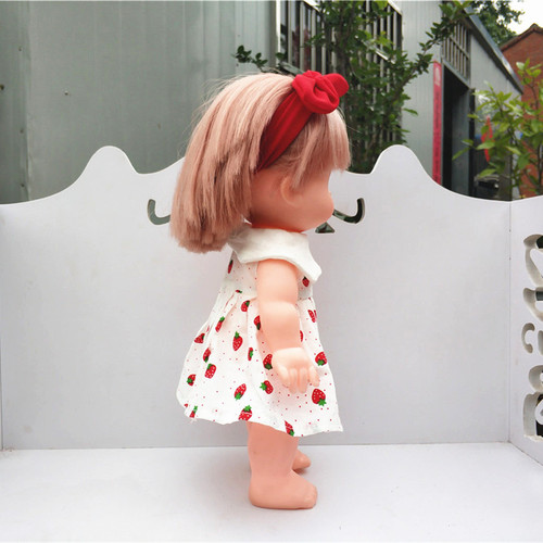 Baby doll clothing and accessories, strawberry dress, multiple styles, bulk discount, sample clothing for order