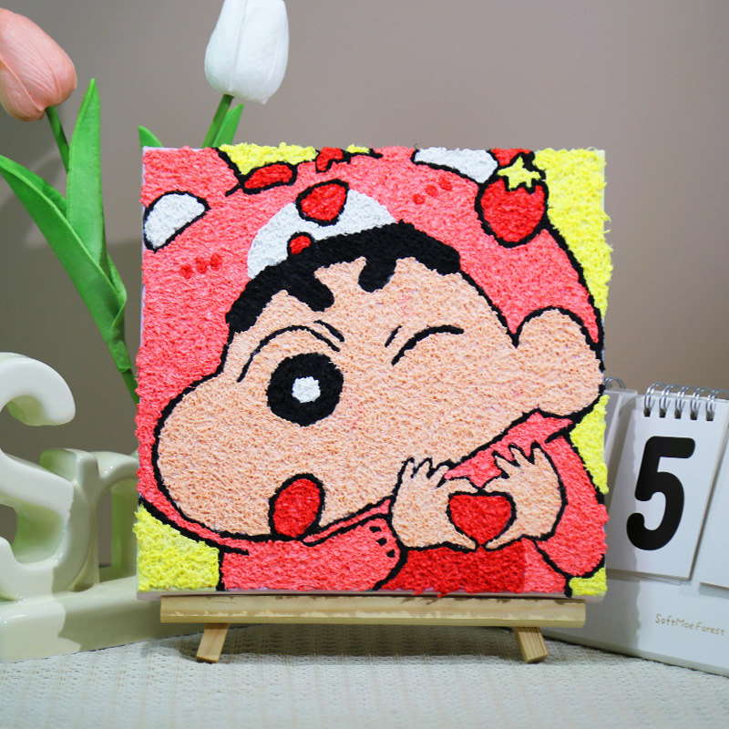 パルプ画diy材料バッグ手作り創意装飾画小学生充填画屋台半製品セット|undefined