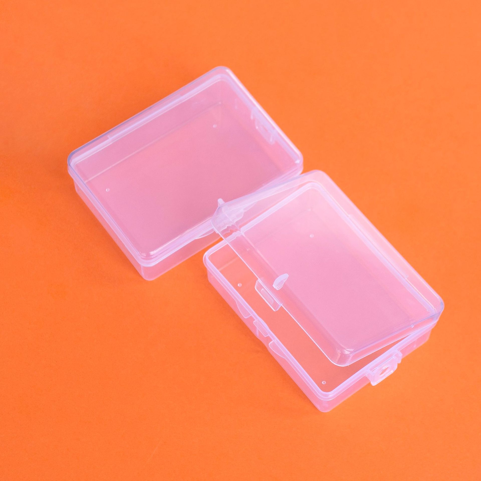Transparent rectangular plastic electronic toy