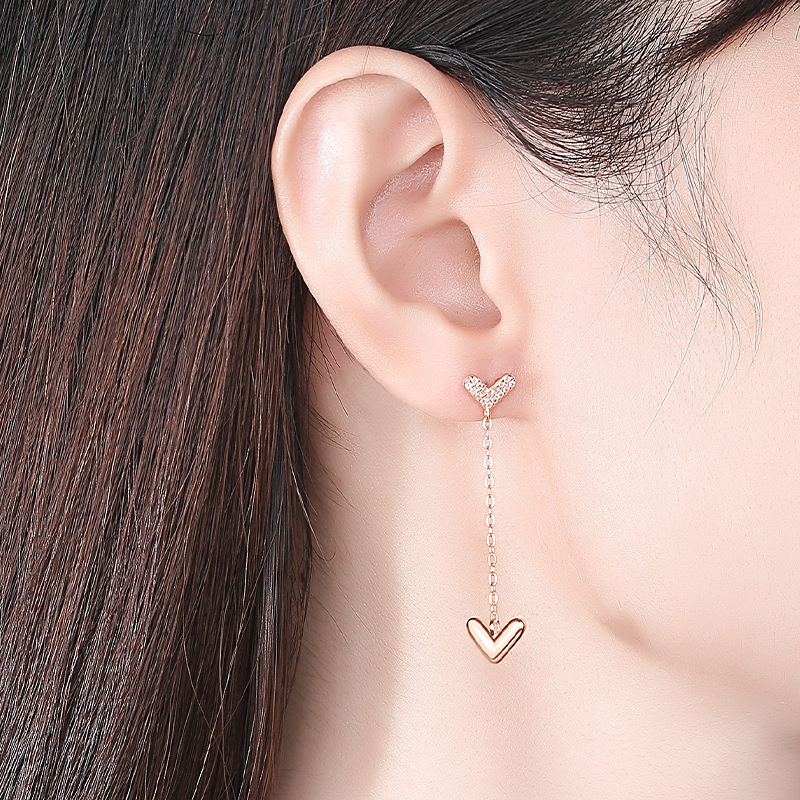 S925 plata esterlina encantadora larga borla pendientes accesorios de moda pendientes japonés y coreano estilo simple nueva moda joyería de plata