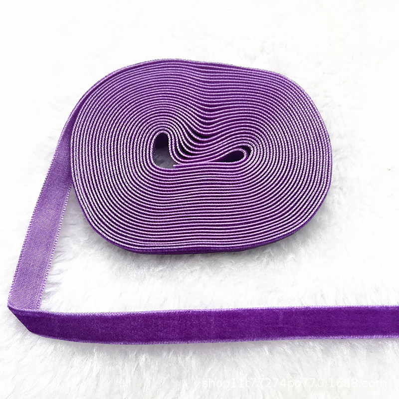 Fabricantes al por mayor 1CM hechos a mano embalaje de regalos de cinta de lana unilateral cinta de cebolla cinta de terciopelo decoración DIY