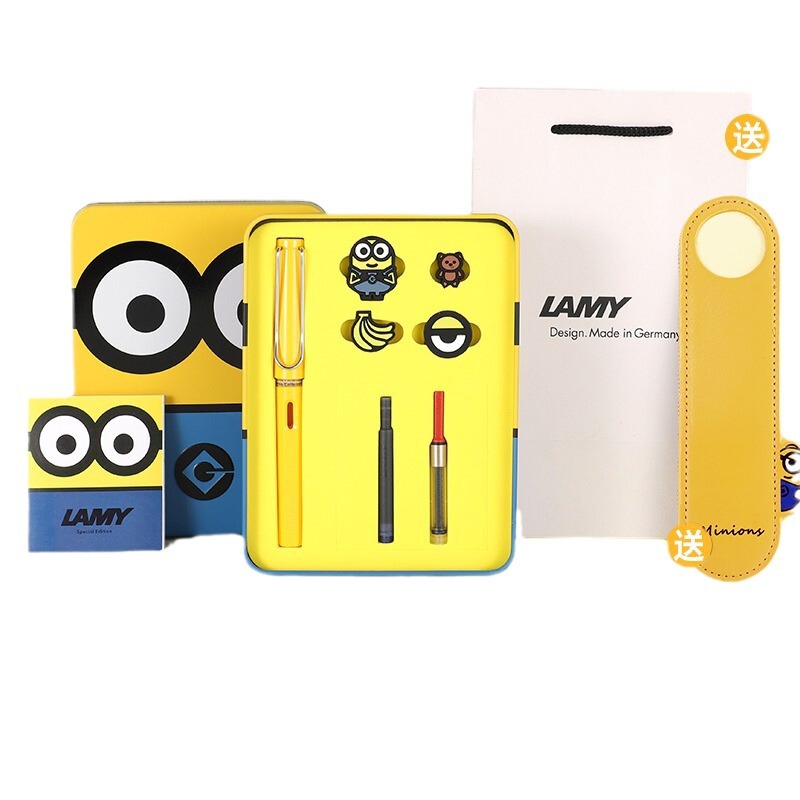 LAMY凌美line限量版Minions小黄人Safari钢笔礼盒套装刻字学生用|undefined