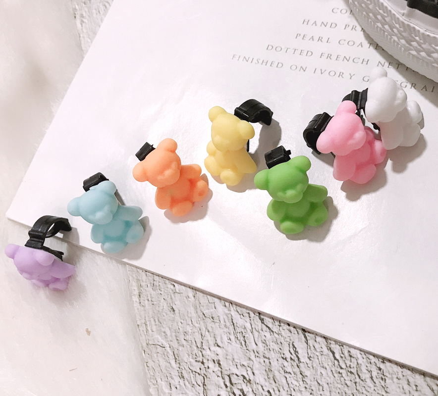 Comfort Function Color Block Shoe Accessories Resin Comfort Slippers Summer Shoe Buckle