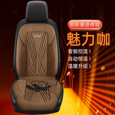 Car Heated Seat Cushion Winter: Multi-function pad - 12v-24vb-model-single-seat-charming-coffee