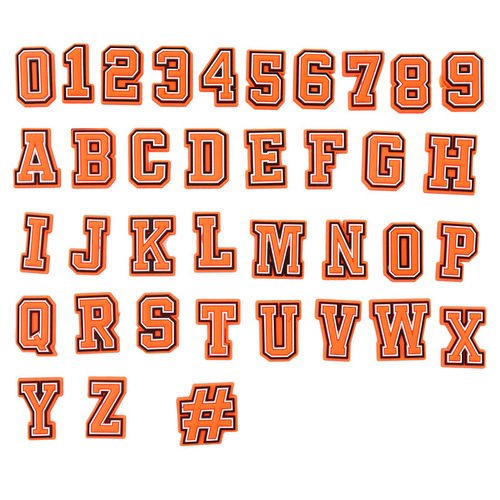 Pink letter series holey shoes flower shoe buckle English letter and number set cartoon detachable shoe accessories