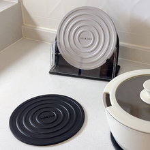 創意隔熱餐墊硅膠熱鍋墊廚房耐高溫防燙桌墊感輕奢菜盤子碗墊