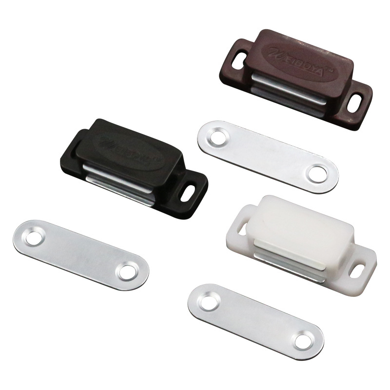 Su Fábrica De ciencia popular ABS fuerte gabinete de succión magnética puerta del armario toque magnético fuerte plástico magnético clip gabinete accesorios de hardware de succión
