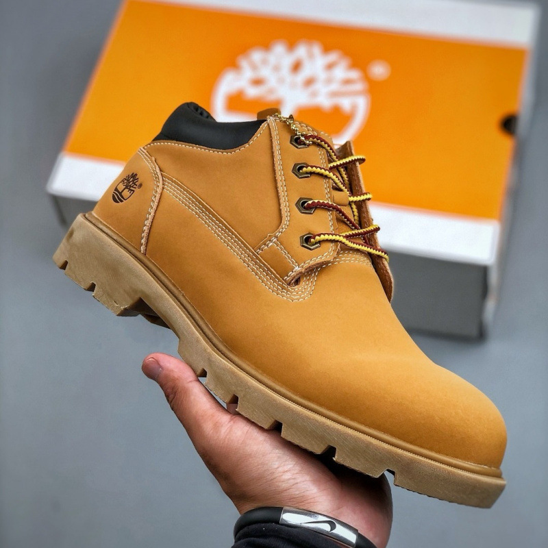 Putian Shoes with Top-Quality Leather, Timberland Outdoor Sports Shoes for Men and Women, Waterproof and Durable, Classic High-Top Yellow Boots, Martin Boots