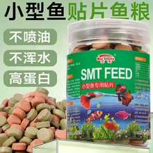 观赏鱼粮贴片鱼食孔雀鱼饲料灯科鱼斑马鱼食通用型粘贴小型鱼饲料