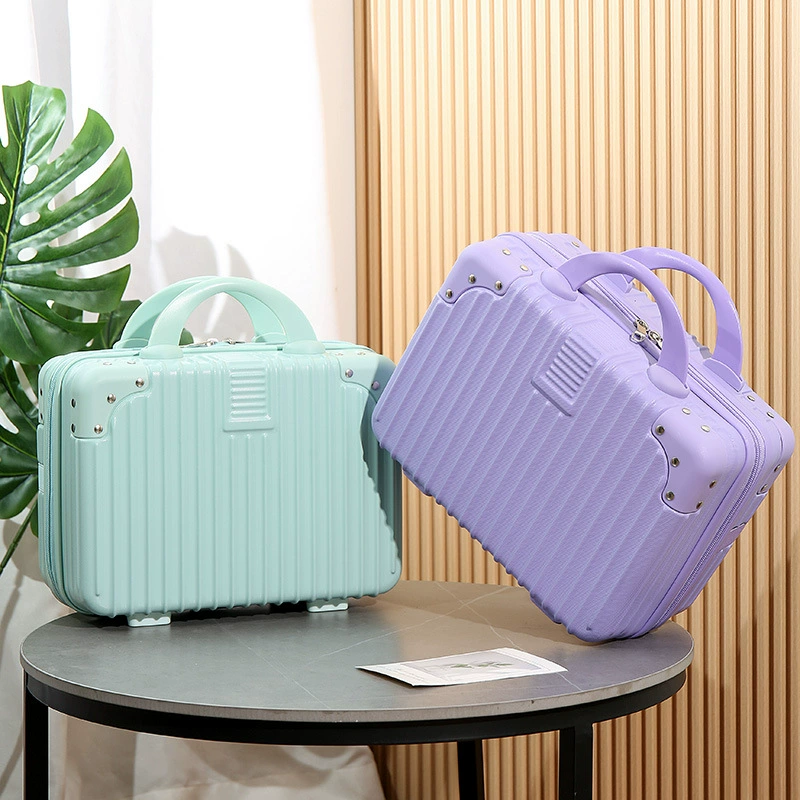 Retro handheld gift box, suitcase, storage box, bag, 14 inch